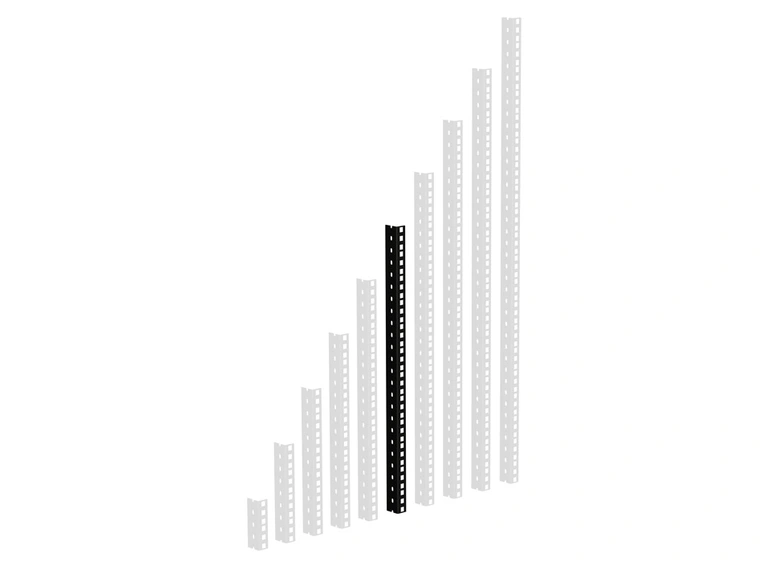 Adam Hall Parts 61535 B 12 Heavy duty Rack Strip (12U) 